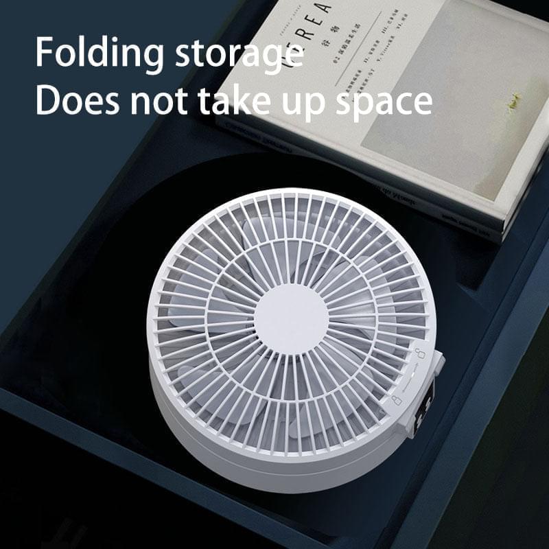 2023 Remote Control Portable Rechargeable Ceiling Usb Electric Folding Fan Night Light Air Cooler Home-appliance Home Shopytta