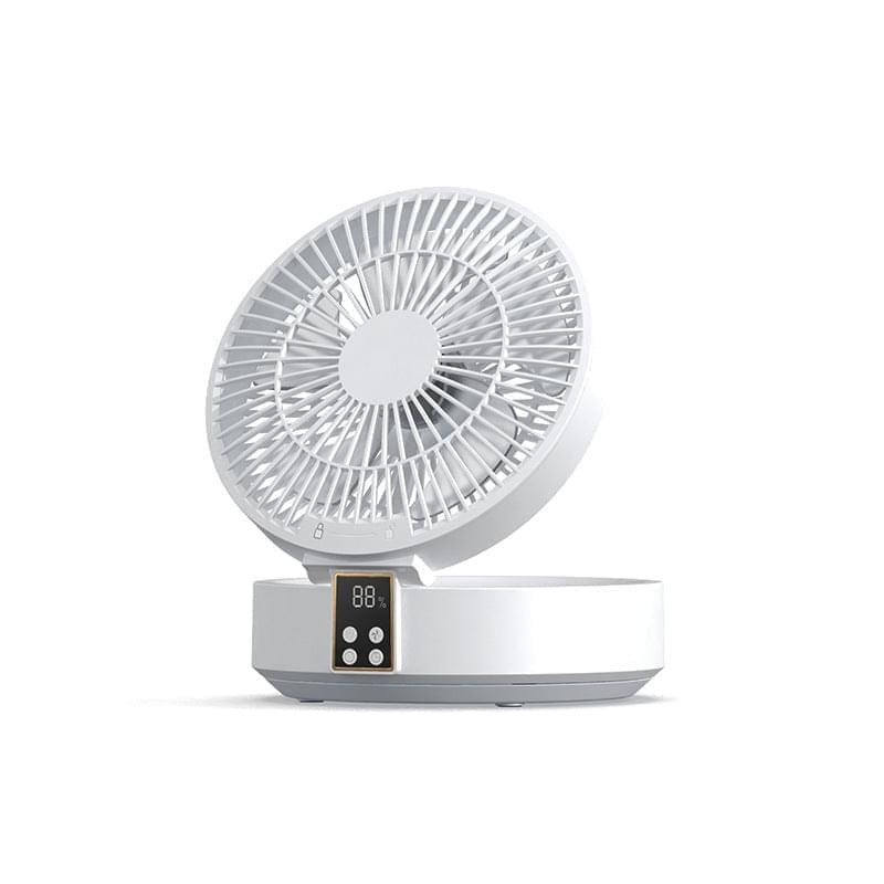 2023 Remote Control Portable Rechargeable Ceiling Usb Electric Folding Fan Night Light Air Cooler Home-appliance Home Shopytta