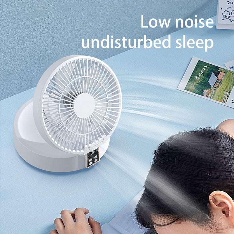 2023 Remote Control Portable Rechargeable Ceiling Usb Electric Folding Fan Night Light Air Cooler Home-appliance Home Shopytta