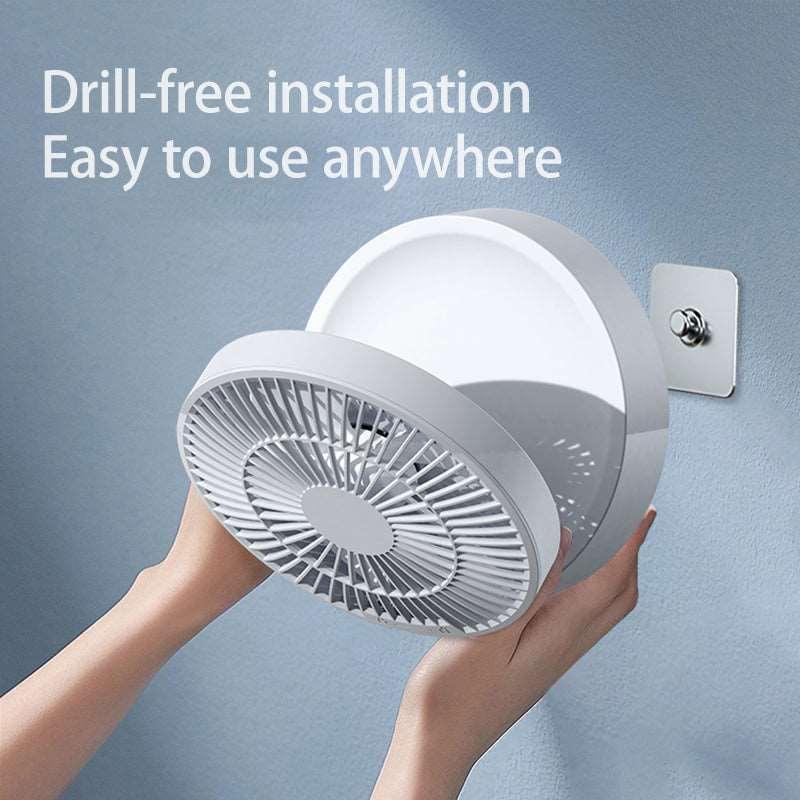 2023 Remote Control Portable Rechargeable Ceiling Usb Electric Folding Fan Night Light Air Cooler Home-appliance Home Shopytta