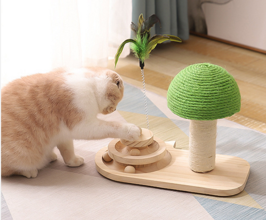 Gato árbol juguetes rascador para gatos muebles para mascotas rascador garra para gatos rascador doble bolas de Sisal accesorios para gatos