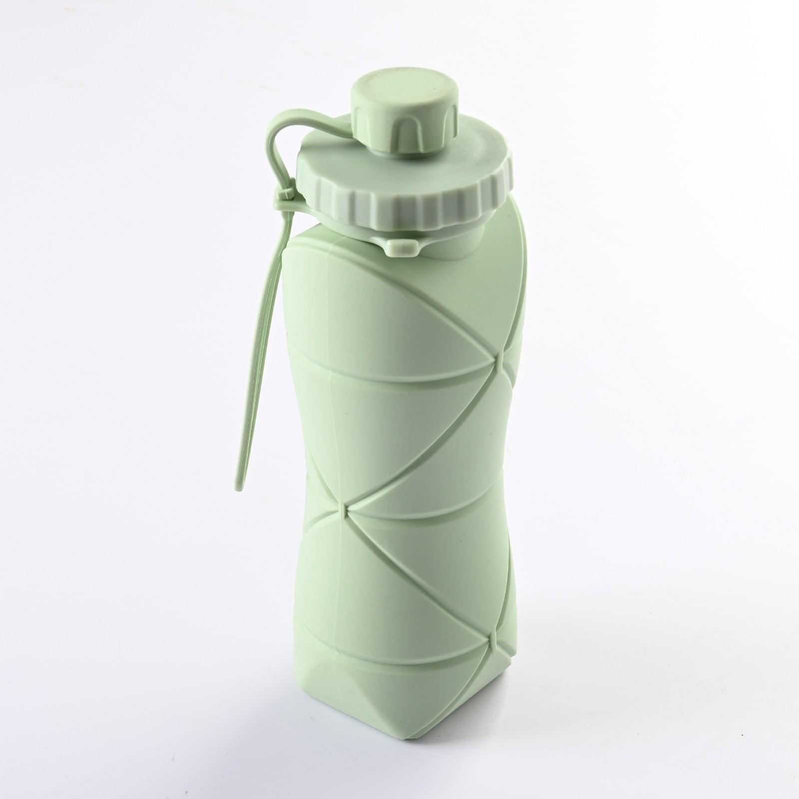 600ml Folding Silicone Water Bottle Sports Water Bottle Outdoor Travel Portable Water Cup Running Riding Camping Hiking Kettle Shopytta