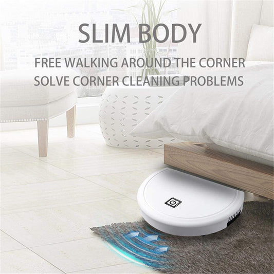 3-in-1 Robot Vacuum Cleaner 1800Pa Multifunctional Smart Floor Cleaner USB Rechargeable Dry Wet Sweeping Vacuum Cleaner