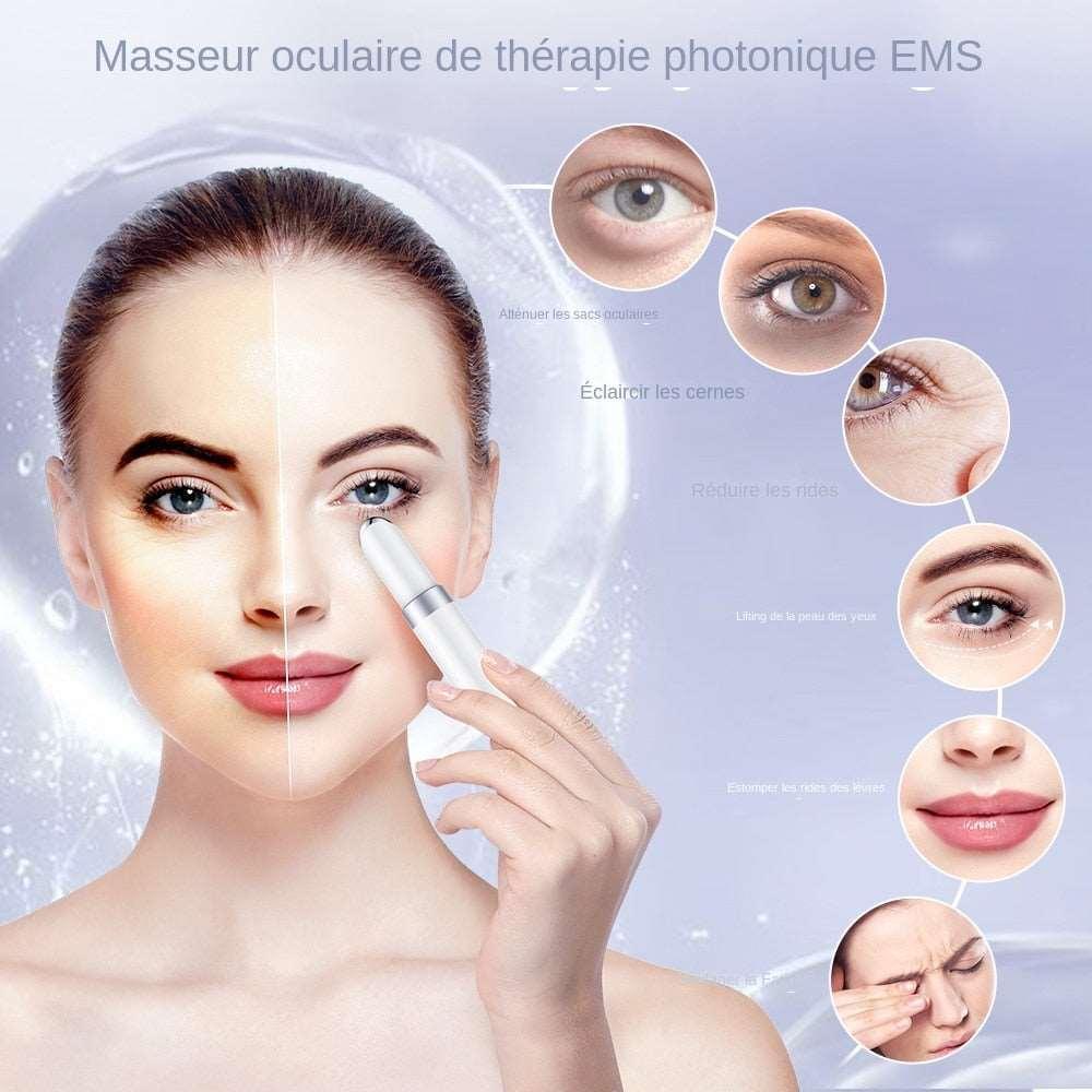 ANLAN EMS Electric Eye Massager Eye Skin Lift Anti Age Wrinkle Skin Care Tool Vibration 45℃ Hot Massage Relax Eyes Photo Therapy Shopytta