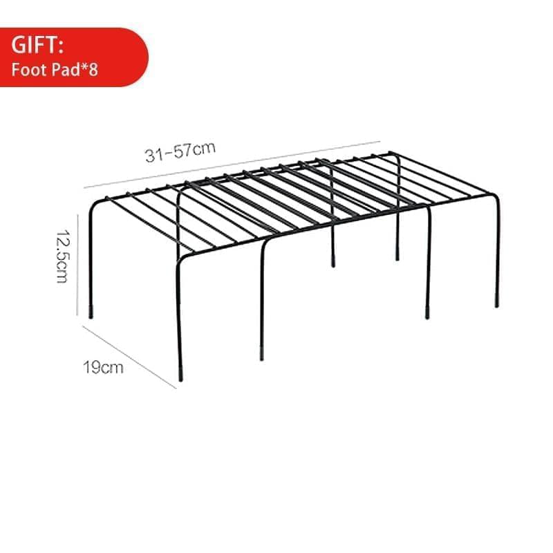 Adjustable storage shelf support, multifunction and adapts to all spaces