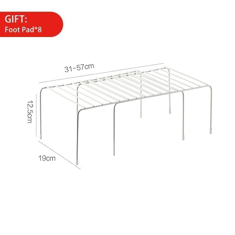 Adjustable storage shelf support, multifunction and adapts to all spaces