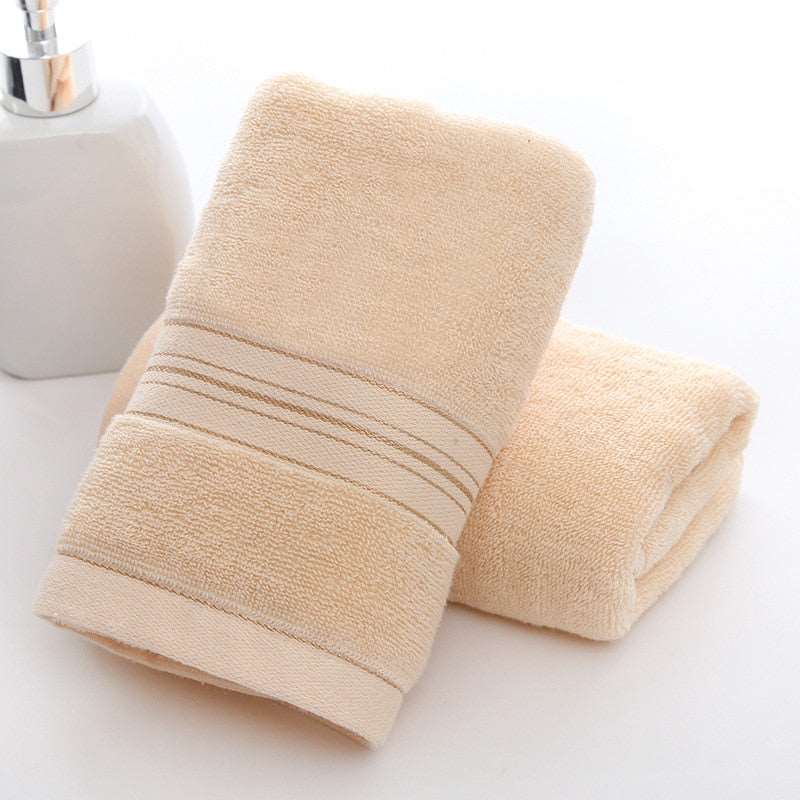 British Style Simple Solid Color Plain Bath Towel Shopytta