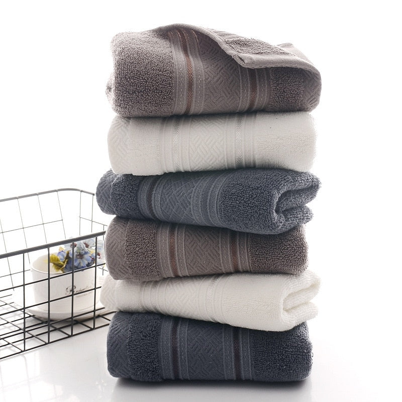 British Style Simple Solid Color Plain Bath Towel Shopytta