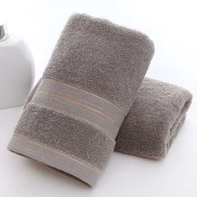 British Style Simple Solid Color Plain Bath Towel Shopytta