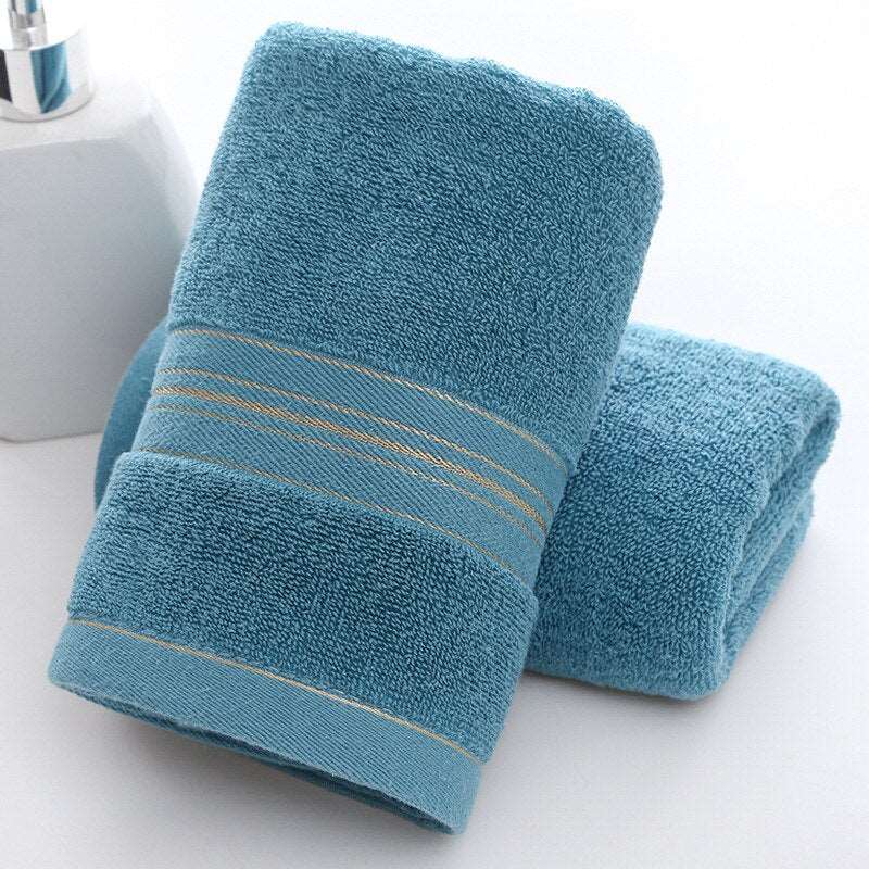 British Style Simple Solid Color Plain Bath Towel Shopytta