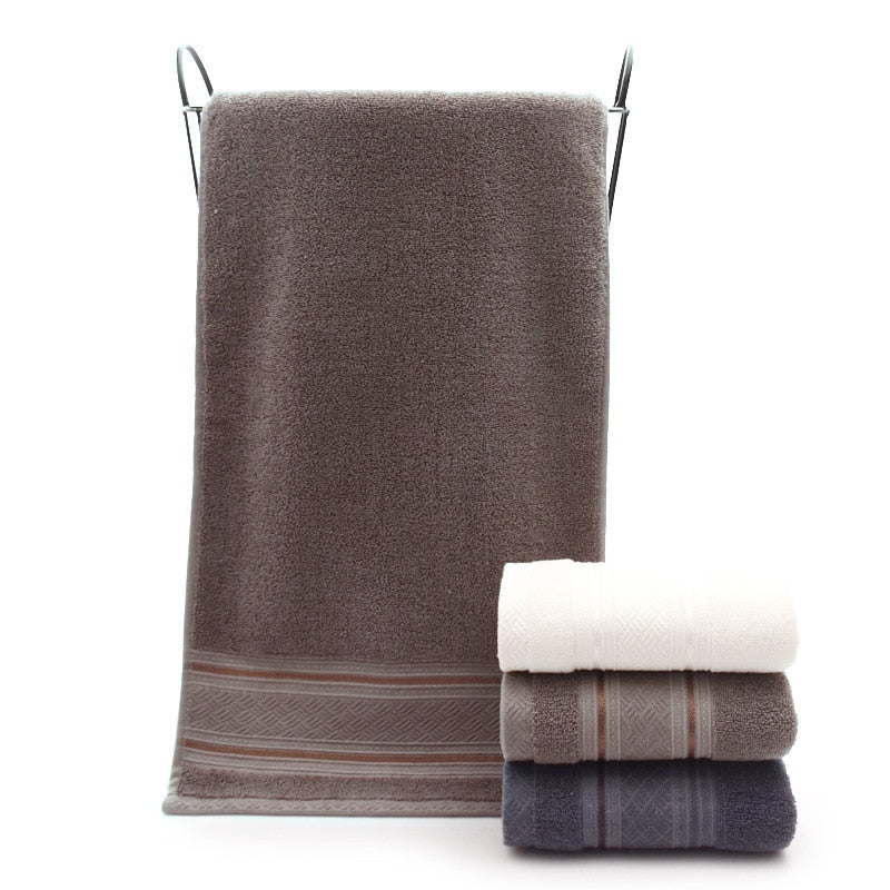 British Style Simple Solid Color Plain Bath Towel Shopytta