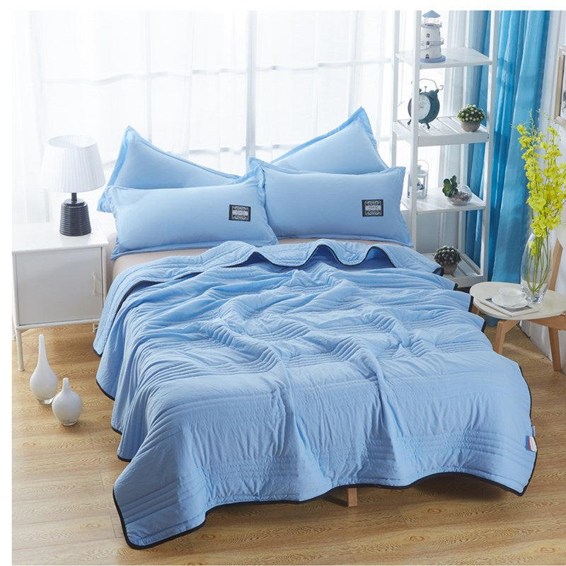 Cooling Blankets Pure Color Summer Quilt Plain Summer Cool Quilt Compressible Air-conditioning Quilt Quilt Blanket Shopytta