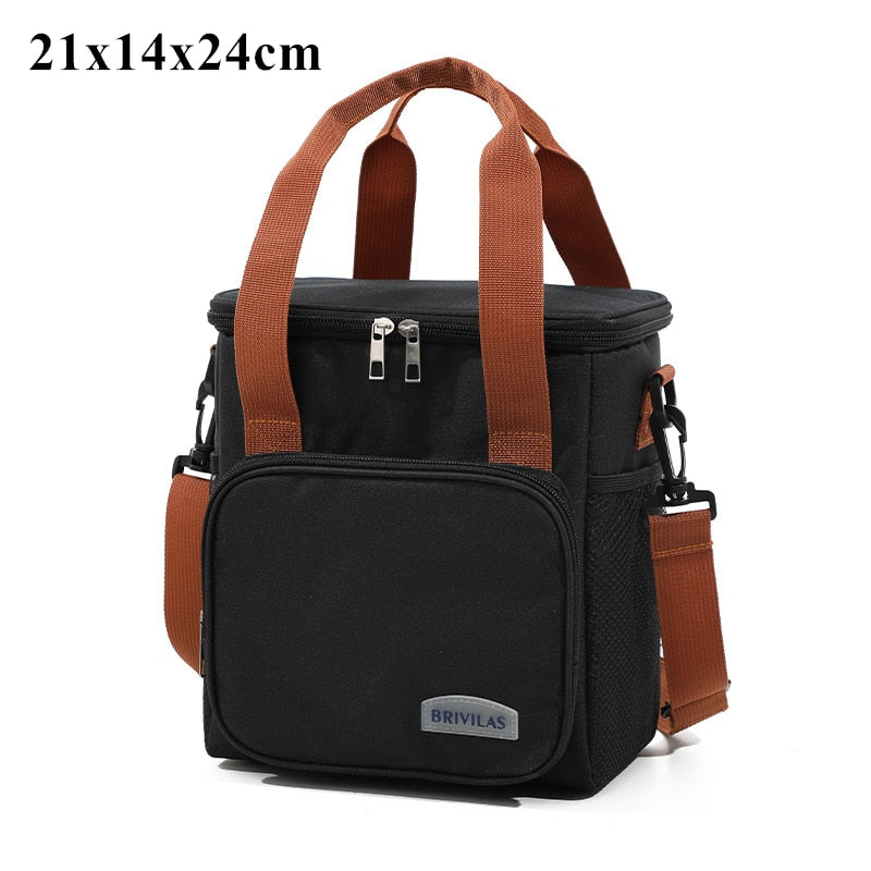 Double Layer Thermal Lunch Bag Large Capacity. Insulated Lunch Box for Women Men Kids Shopytta