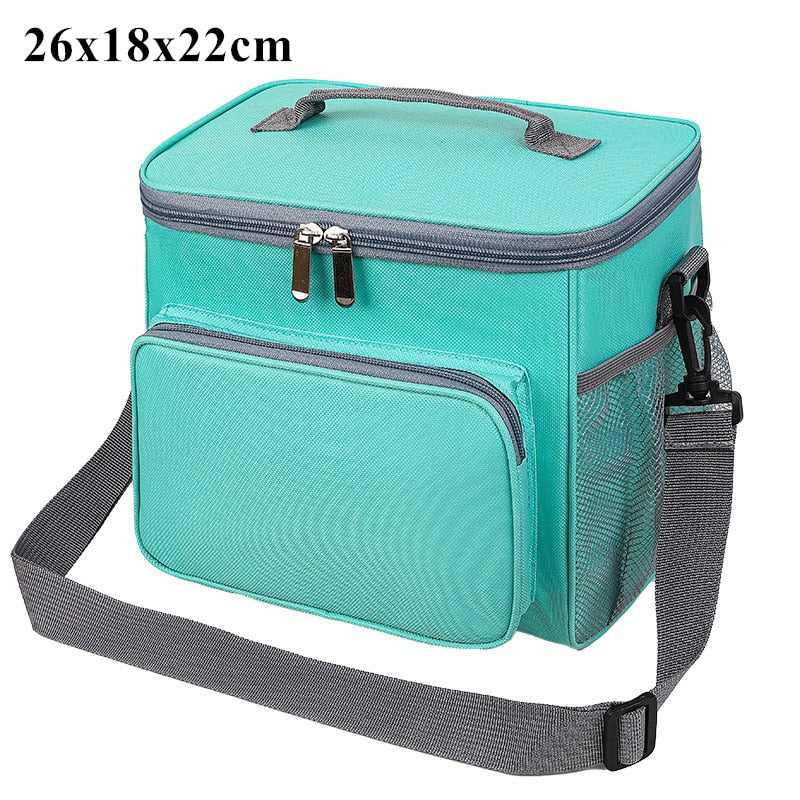 Double Layer Thermal Lunch Bag Large Capacity. Insulated Lunch Box for Women Men Kids Shopytta