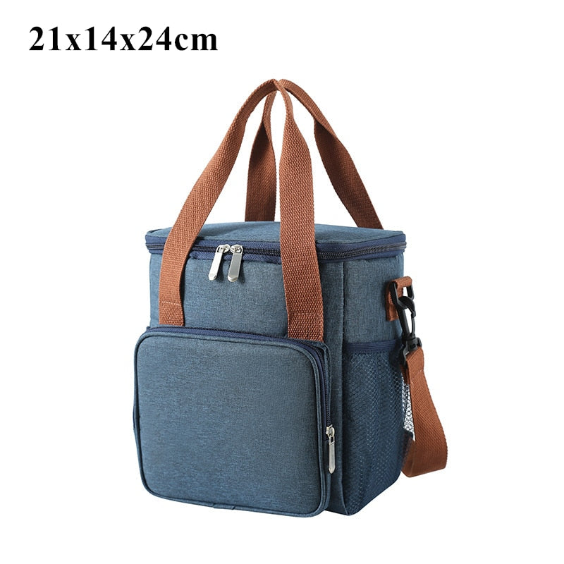 Double Layer Thermal Lunch Bag Large Capacity. Insulated Lunch Box for Women Men Kids Shopytta