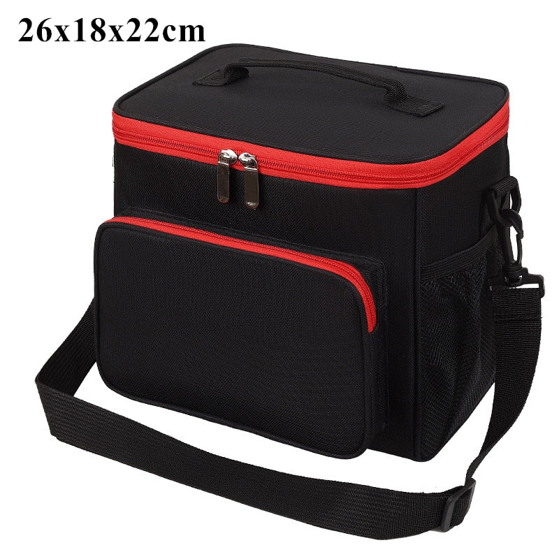 Double Layer Thermal Lunch Bag Large Capacity. Insulated Lunch Box for Women Men Kids Shopytta