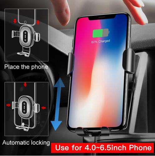 Gravity Bracket Wireless Charging Car Two-in-one Wireless Charging Bracket Charger Shopytta