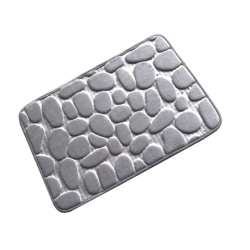 Home Bath Mat Coral Fleece Bathroom Carpet Water Absorption Non-slip Memory Foam Absorbent Washable Rug Toilet Floor Mat Shopytta