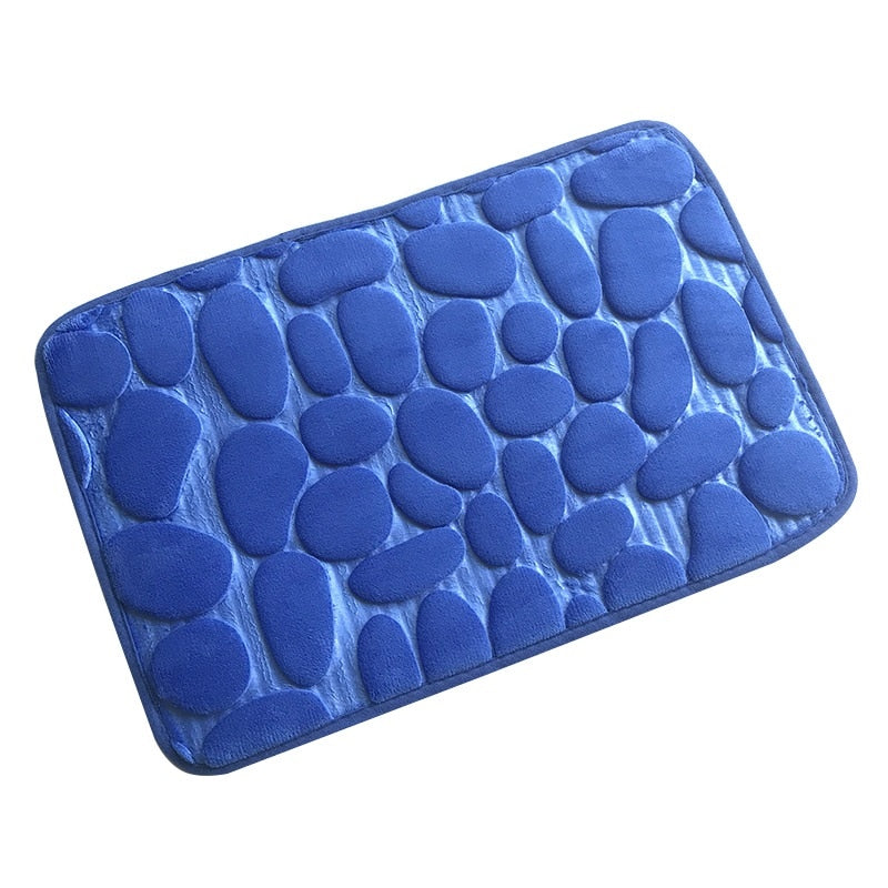 Home Bath Mat Coral Fleece Bathroom Carpet Water Absorption Non-slip Memory Foam Absorbent Washable Rug Toilet Floor Mat Shopytta