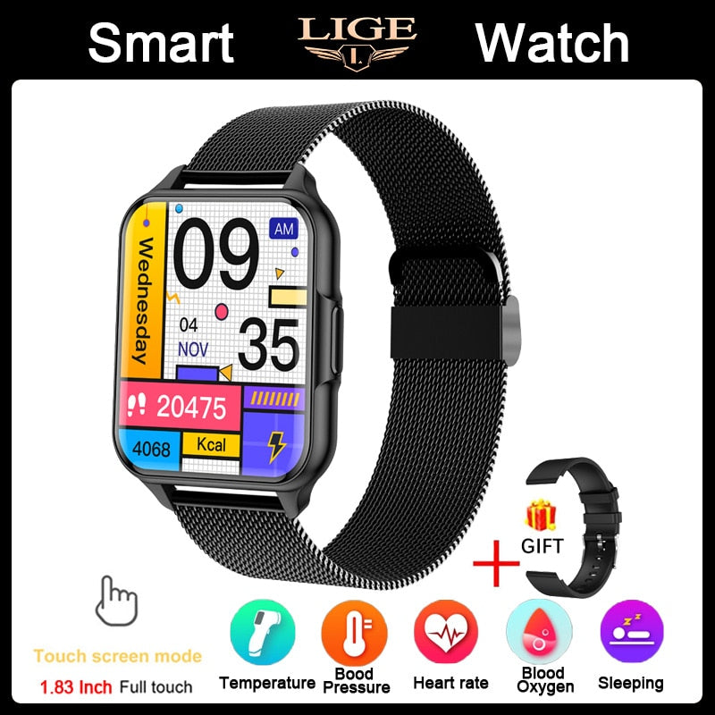 LIGE Waterproof Smartwatch For Man Shopytta