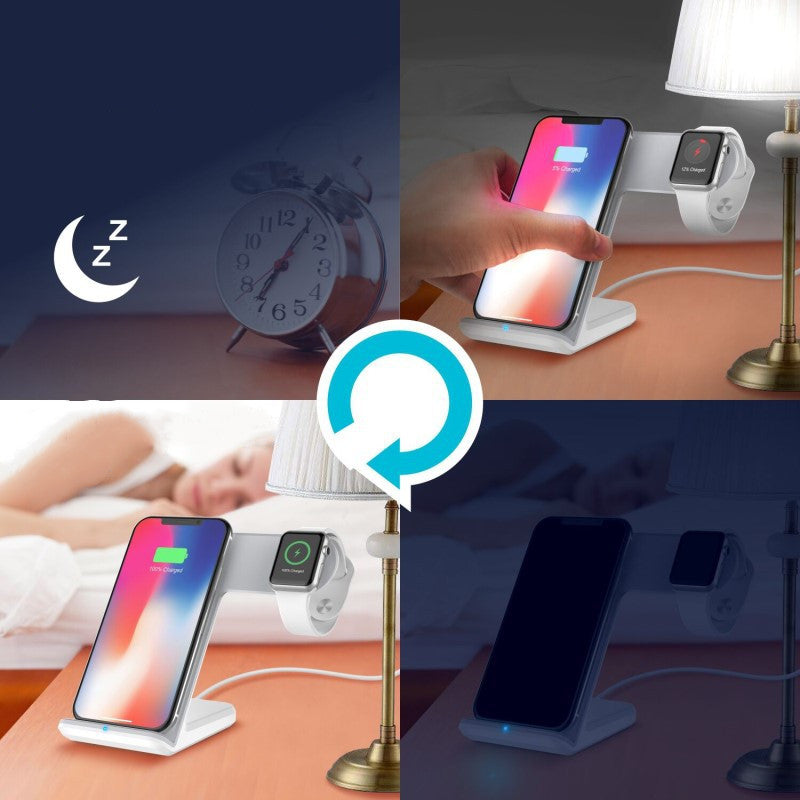 Mobile phone watch two in one wireless charger Shopytta