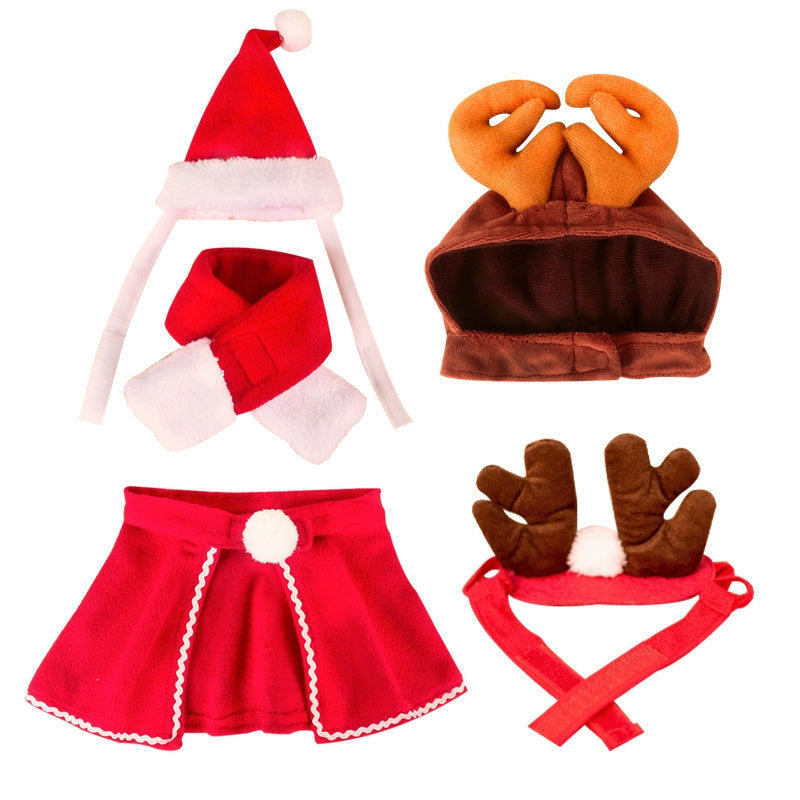 Cloak Robe Scarf Christmas Clothes Antlers Pet Hat