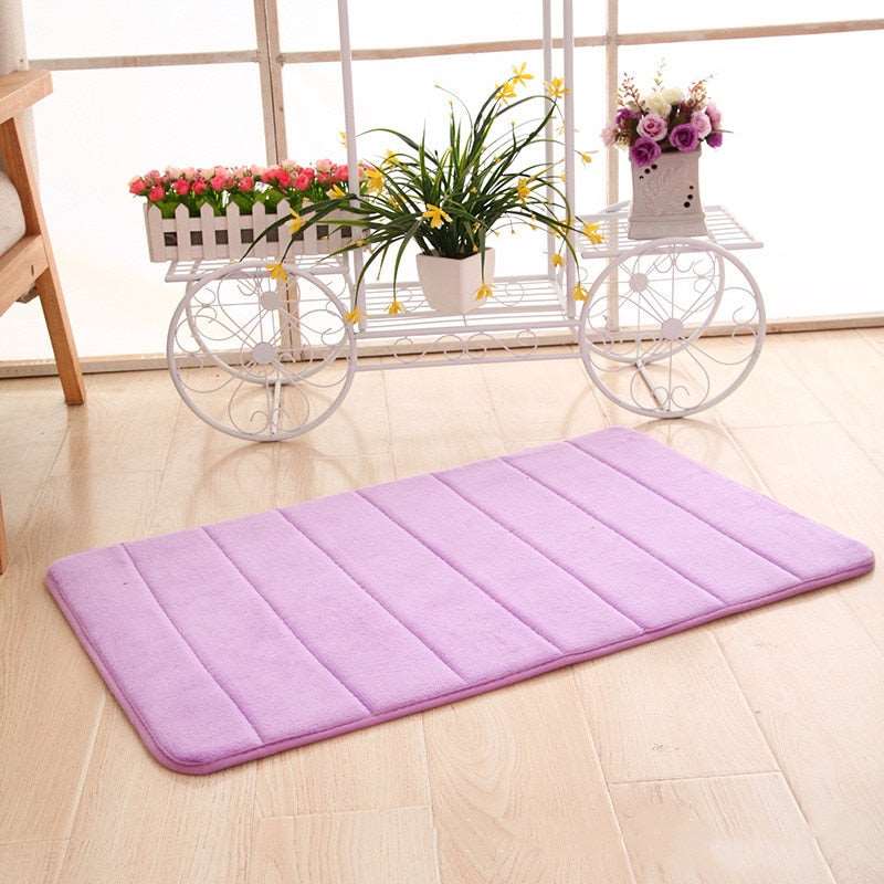 12 Colors Home Bath Mat Super Absorbent Bathroom Carpets Rugs Soft Memory Foam Floor Bedroom Toilet Floor Shower Rug Decor