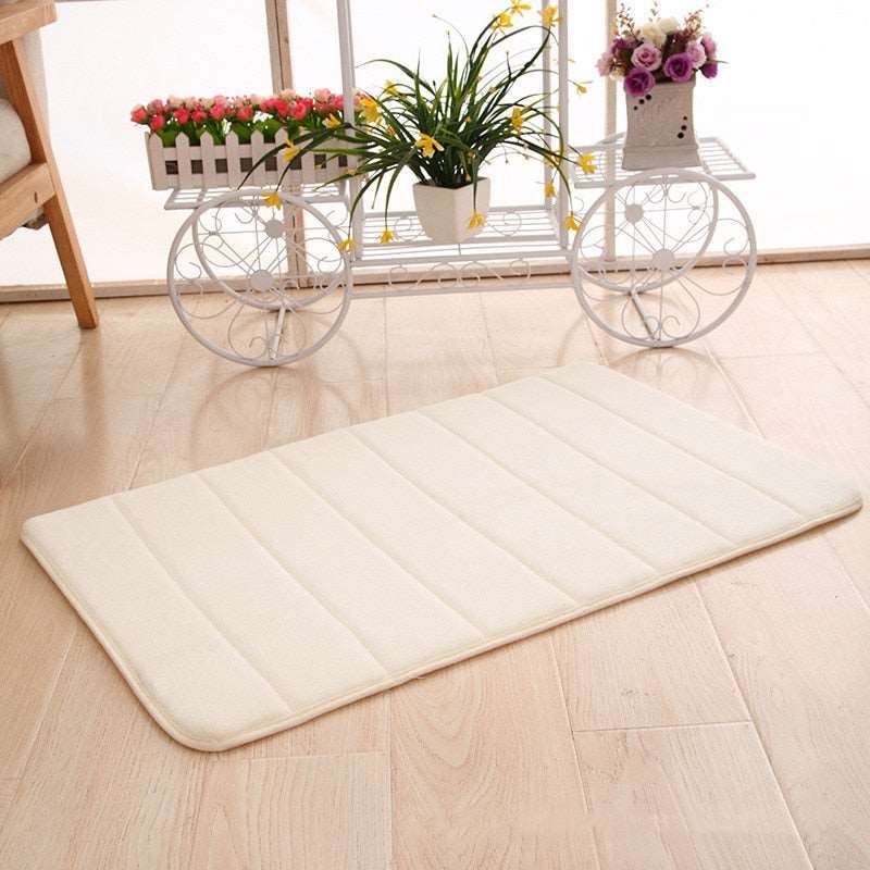 12 Colors Home Bath Mat Super Absorbent Bathroom Carpets Rugs Soft Memory Foam Floor Bedroom Toilet Floor Shower Rug Decor