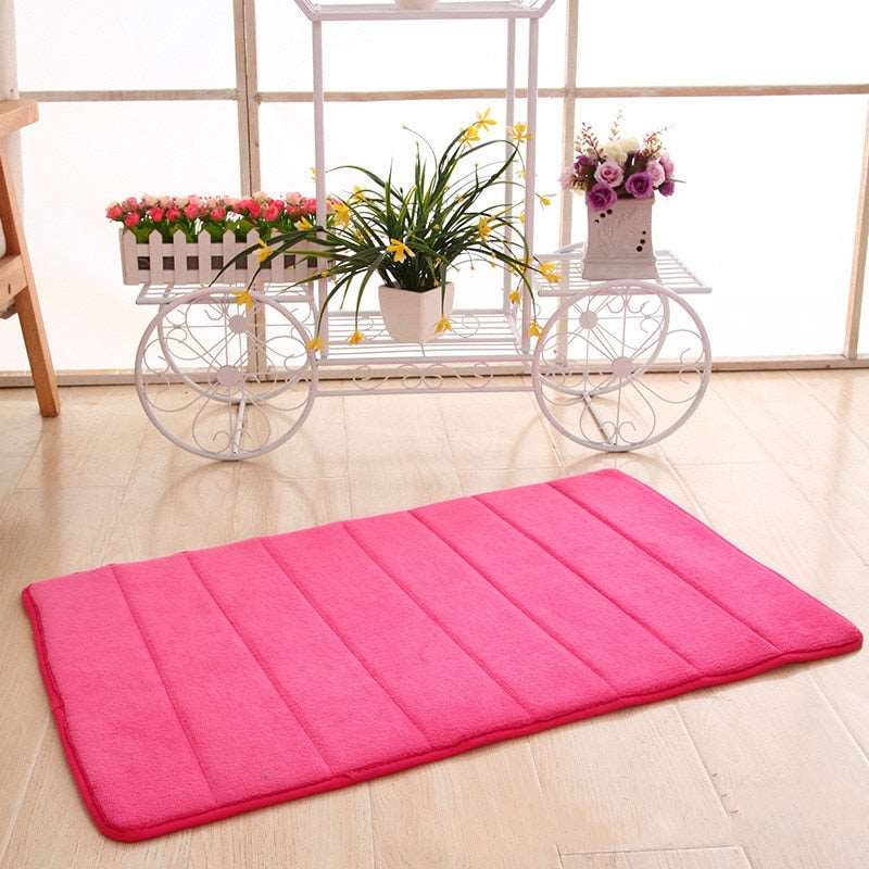 12 Colors Home Bath Mat Super Absorbent Bathroom Carpets Rugs Soft Memory Foam Floor Bedroom Toilet Floor Shower Rug Decor