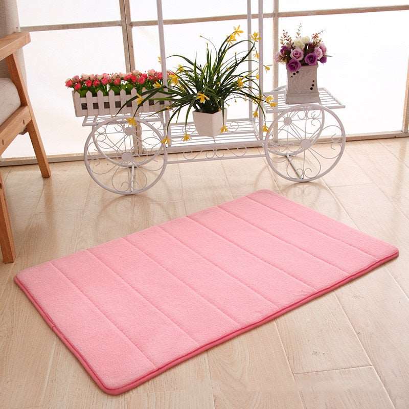 12 Colors Home Bath Mat Super Absorbent Bathroom Carpets Rugs Soft Memory Foam Floor Bedroom Toilet Floor Shower Rug Decor