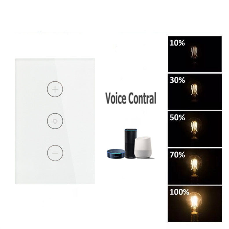 Smart Dimmer Switch 120 Type Wifi Touch /Switch Stepless Dimming Remote Control Shopytta