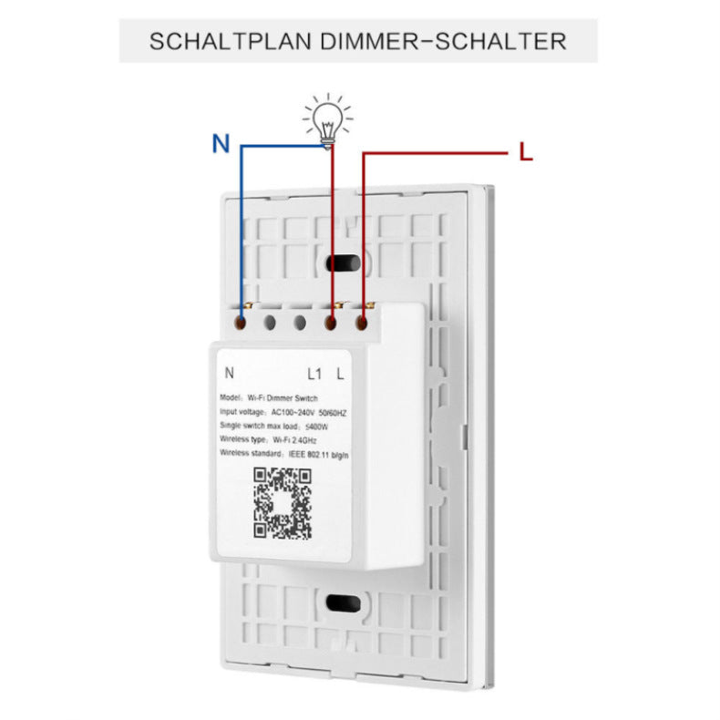 Smart Dimmer Switch 120 Type Wifi Touch /Switch Stepless Dimming Remote Control Shopytta