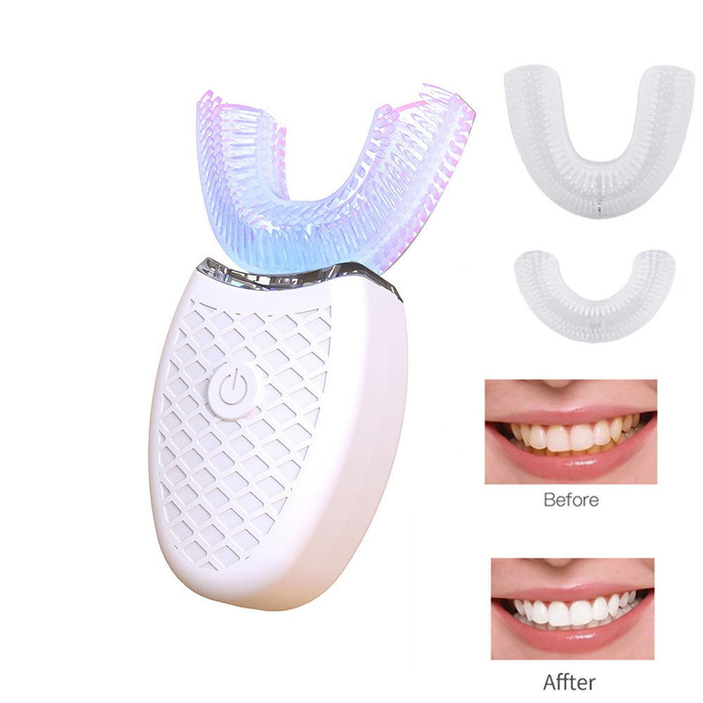 Ultrasonic Electric Toothbrush U-shaped Automatic Timing Toothbrush Charging Adult Tooth Whitening Electric Toothbrush Shopytta