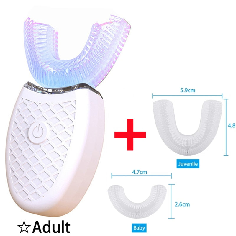 Ultrasonic Electric Toothbrush U-shaped Automatic Timing Toothbrush Charging Adult Tooth Whitening Electric Toothbrush Shopytta