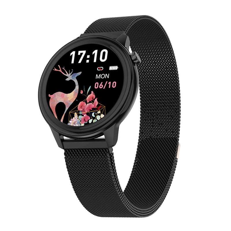 Upgrade your style and health with Smartwatch Lady: a feature-rich tracker Compatible with Xiaomi, iOS and a perfect alternative to KW20 and M4. Shopytta